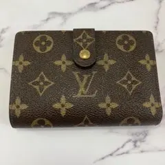 ルイヴィトン モノグラム ヴィエノワ 二つ折り がま口 ブラウン 茶色