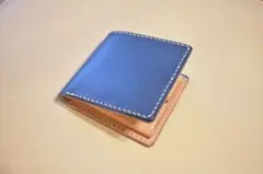 【マヤレザー】 2つ折り財布 ハンドメイド
