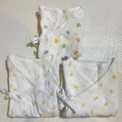 【ミキハウス】　短肌着2枚　コンビ肌着1枚