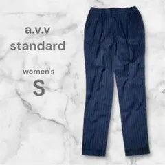 a.v.v standard スキニー ストライプ S カジュアル　ウエストゴム