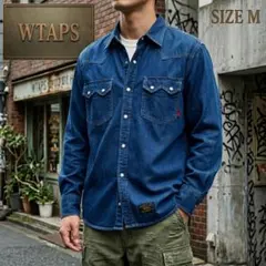 【WTAPS】ウエスタンデニムシャツ インディゴ M 2014 ヴィンテージのサムネイル