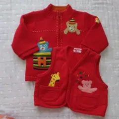 ミキハウス レトロ 80.85 2着セット