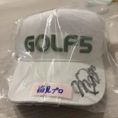 稲見萌寧プロ　GOLF5 サイン入りキャップ ホワイト