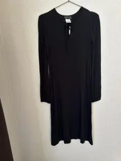 【未使用・タグ付】agnes b. ブラック ワンピース シンプル サイズ1