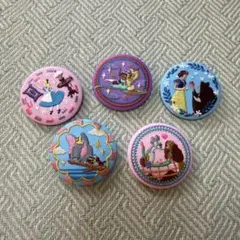 ディズニー 刺繍缶バッジ 5種セット