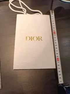 Dior ホワイトショッパー 約25cm x 15cm