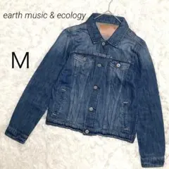アースミュージック＆エコロジー デニムジャケット Gジャン インディゴ