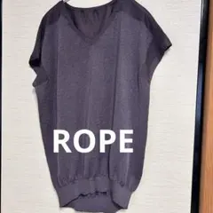 ROPE （ロペ）Vネック ラメ入りプルオーバーニット　38