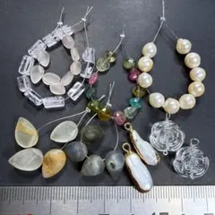 サービス品＊天然石のビーズセットj28