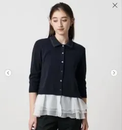 美品 25SS ユナイテッドアローズ レディー ポロコンビ ニット