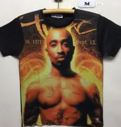 新品 2pac Tシャツ Mサイズ オレンジオーラ 管1814