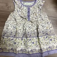 BEAMS mini 花柄ワンピース 90サイズ