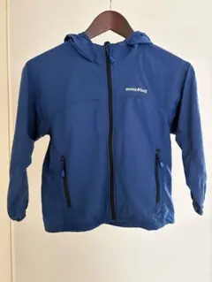 mont-bell フード付きジャケット 青　120㎝