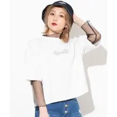 ⚠️黒インナーのみ　シースルーセットロゴTシャツ WE20SM03-L1195