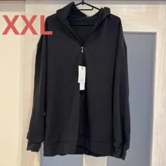 メンズ　トレーナー　長袖　トップス　XXL ゆったり　カットソー　黒　ブラックのサムネイル