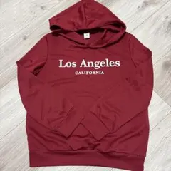 SHEIN 赤 ロサンゼルス パーカー 9y