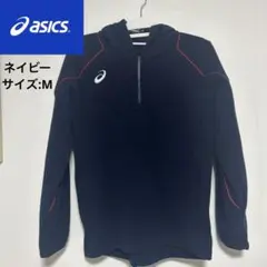 【アシックス】baseball フリースハーフジップパーカー ネイビー