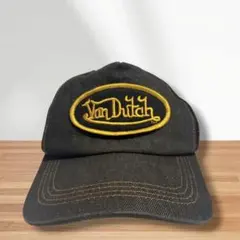 y2k von dutch ボンダッチ ブラック デニム メッシュ キャップのサムネイル