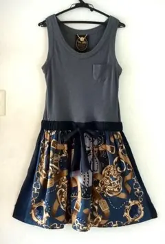 MUVEIL ミュベール ノースリーブワンピース グレー