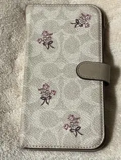 ⭐️COACH 花柄刺繍 手帳型ケース12pro max用⭐️