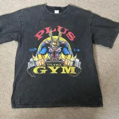 【Tシャツ】　PULS ULTRA GYM　オールマイト　ヒロアカ　ブラックM