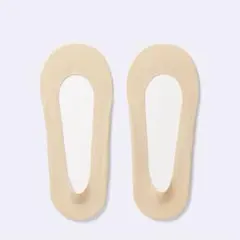 GU ジーユー　カバーソックス　2個セット　浅履き　ベージュ　新品　パンプス用のサムネイル