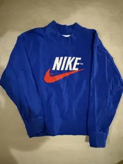 NIKE 青色 スウェット M ビッグロゴ
