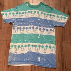 Disney 80s USA製 ミッキーマウス グラデーション Tシャツ
