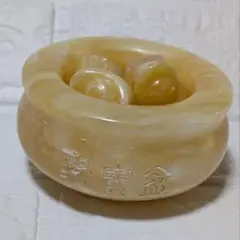 ✨アラゴナイト✨聚寶盆&元宝８個セット