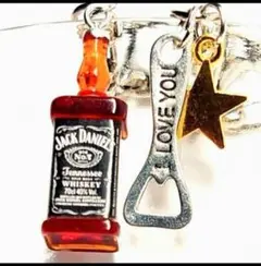 【ジャック ダニエル】ウイスキー 栓抜き キーホルダー story S671