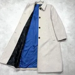 極美品/近年♡ポールスミス カシミヤ 裏地ロゴ ロング ステンカラーコート L