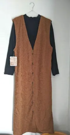 新品【大きいサイズ】Rafraf×mog茶3wayジャンスカロングワンピース3L