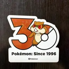 韓国限定 ポケモン 30周年 記念ステッカー　ミネズミのサムネイル