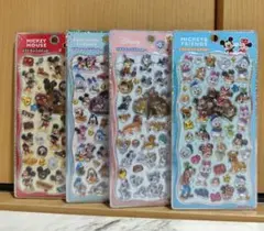 【正規品】プチドロップステッカー　4点セット　ディズニー