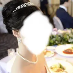 Love tiara クリスタルピアス ブライダルアクセサリー / 結婚式