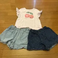 エニィファムキッズ　さくらんぼ　Tシャツ ショーパン 130