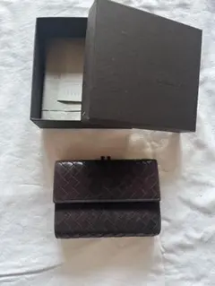Bottega Veneta 二つ折り財布 ダークブラウン　財布　ウィメンズ