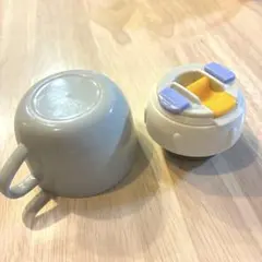 【コップ•中せんのみ】ピーコック2WAYタイプ ステップアップ ボトル グレーのサムネイル