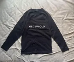 90's OLD UNIQLO ブラック ロンＴ S