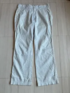 アディダスゴルフ　チェックパンツ