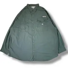 F564　【即購入OK】　Columbia　カーゴシャツ　サイズ2XL　カーキ