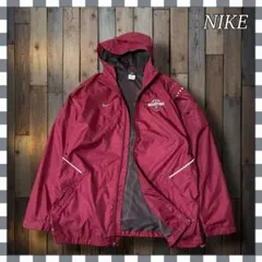 u*k様 NIKEナイキフルジップ カレッジロゴポリエステル ウインドブレーカー