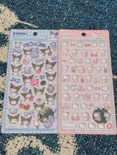 ボンボンドロップシールサンリオクロミ、キティmini2枚セット新品未開封