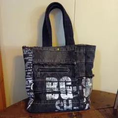 ダークデニム トートバッグ