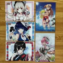 白猫プロジェクト　白猫温泉物語　秩父　祭の湯 描き下ろしポストカード×3 +2