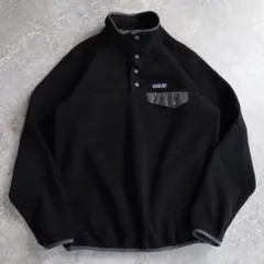 2016年 Patagonia シンチラ スナップT フリース ブラック 黒 M