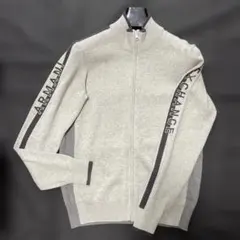Armani Exchange グレー ジップアップセーター