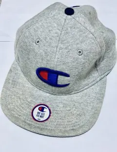 Champion チャンピオン キャップ グレー ロゴ刺繍 ワンサイズ メンズ