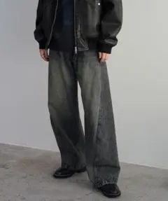 WYM LIDNM VINTAGE WASHED CURVED DENIM