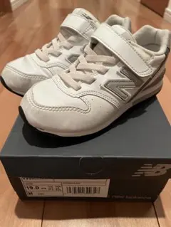 New Balance YV996LWH 19.0cm ホワイト